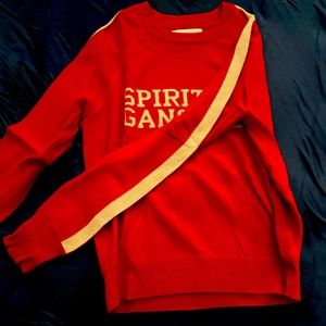 Spiritual gangster red soft sweater perfect for winter and lounging, barely worn